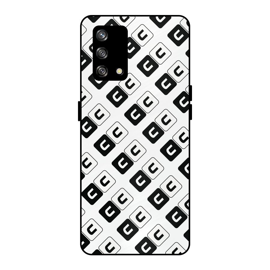 CoversCart Diagonal Banner Metal Back Case for Oppo F19