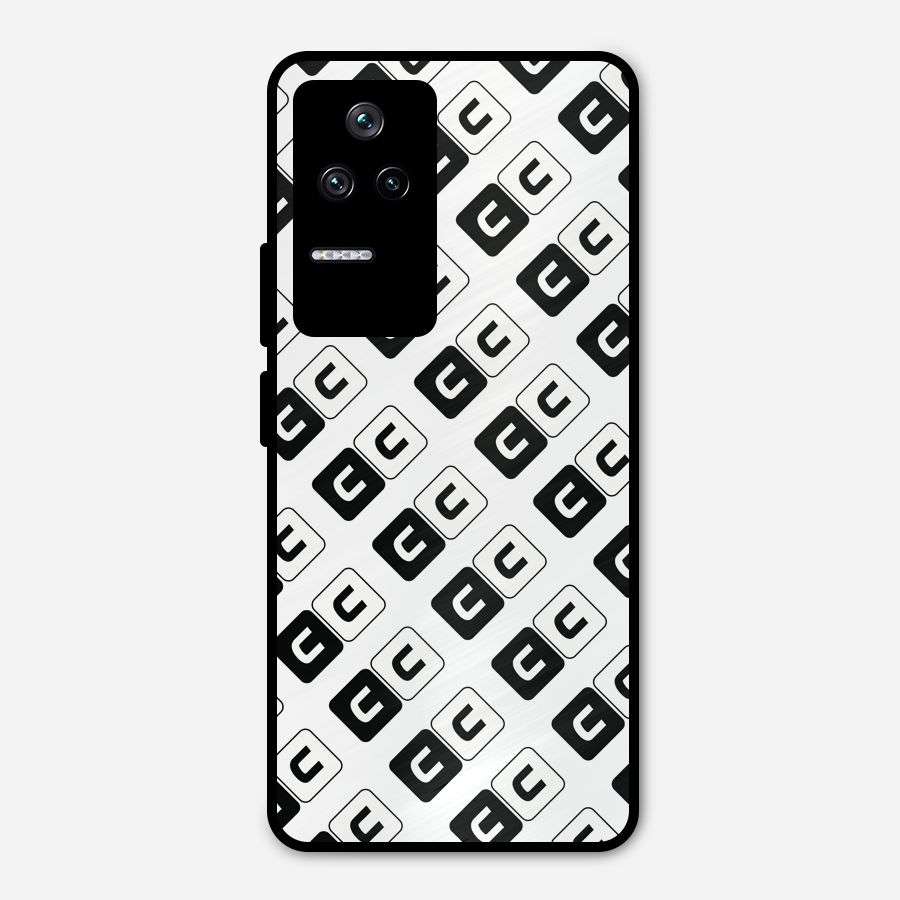 CoversCart Diagonal Banner Metal Back Case for Poco F4 5G