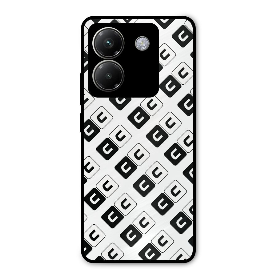 CoversCart Diagonal Banner Metal Back Case for Poco M7 Pro 5G