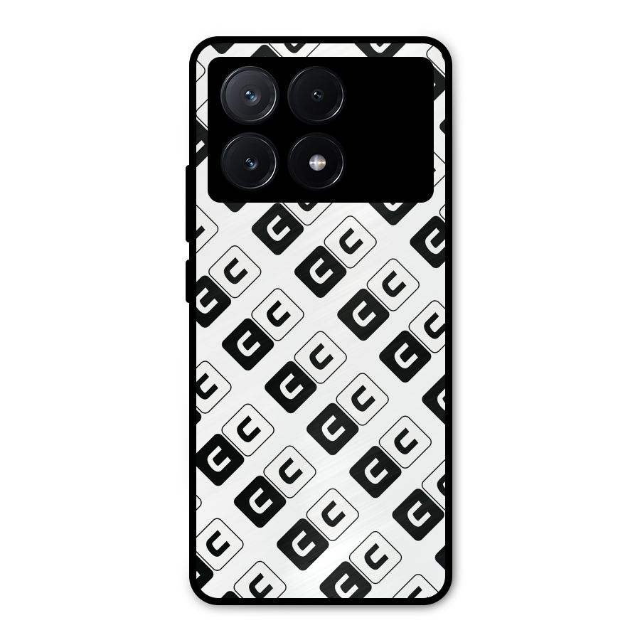 CoversCart Diagonal Banner Metal Back Case for Poco X6 Pro