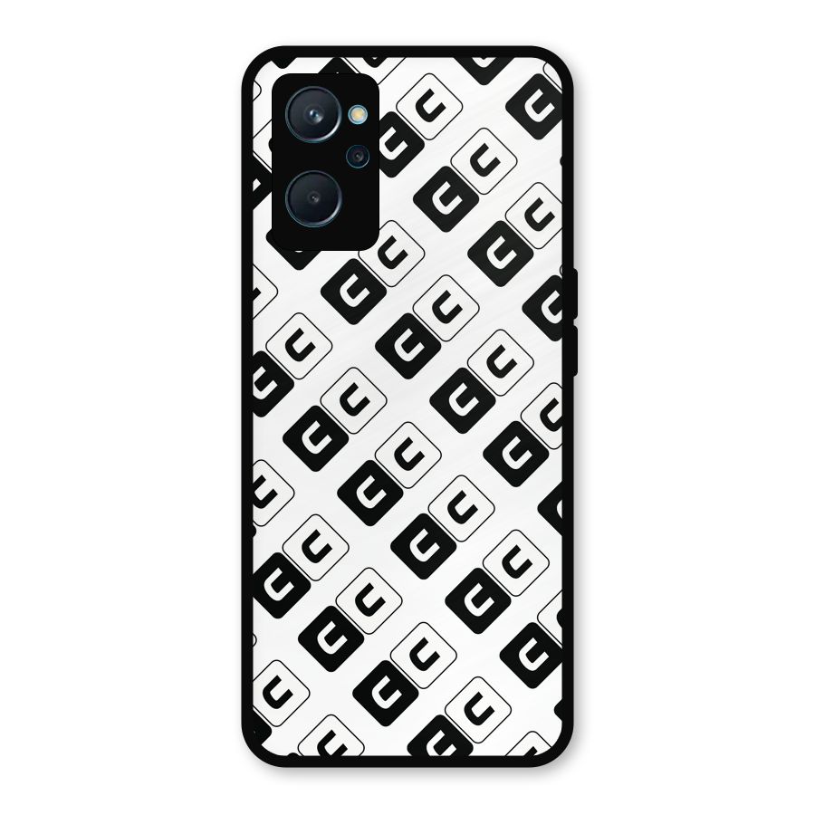 CoversCart Diagonal Banner Metal Back Case for Realme 9i