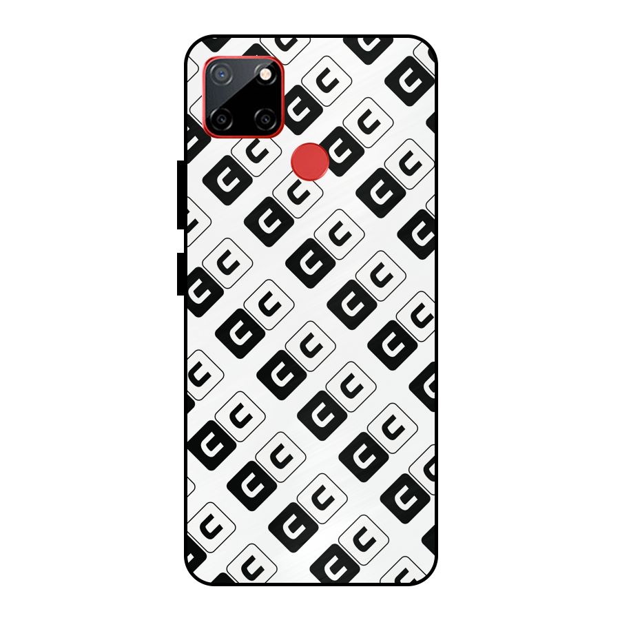 CoversCart Diagonal Banner Metal Back Case for Realme C12
