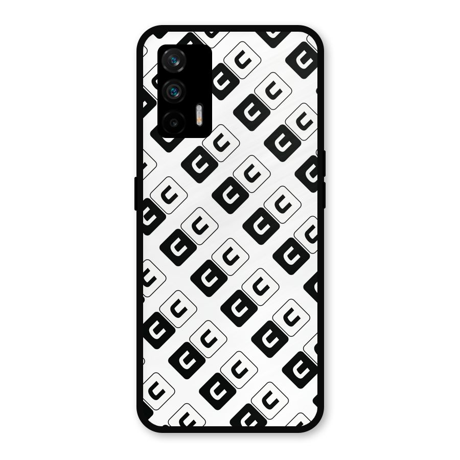 CoversCart Diagonal Banner Metal Back Case for Realme GT 5G