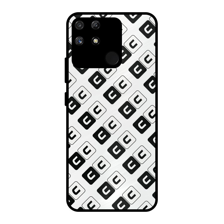 CoversCart Diagonal Banner Metal Back Case for Realme Narzo 50A