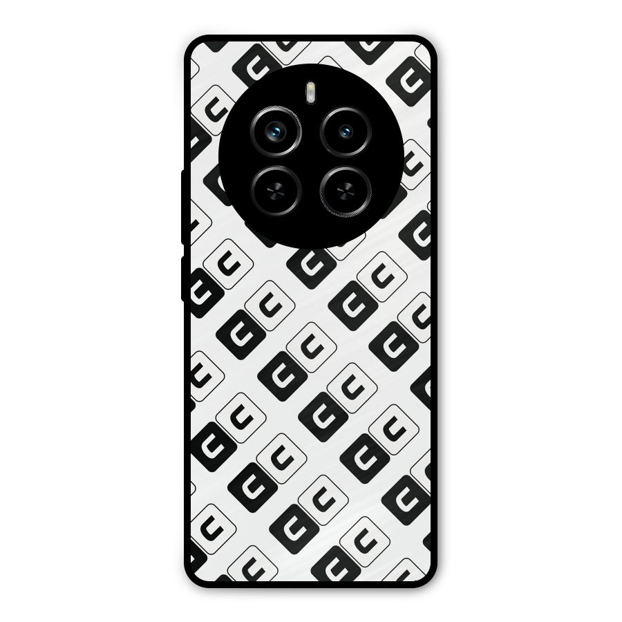 CoversCart Diagonal Banner Metal Back Case for Realme P1 Pro