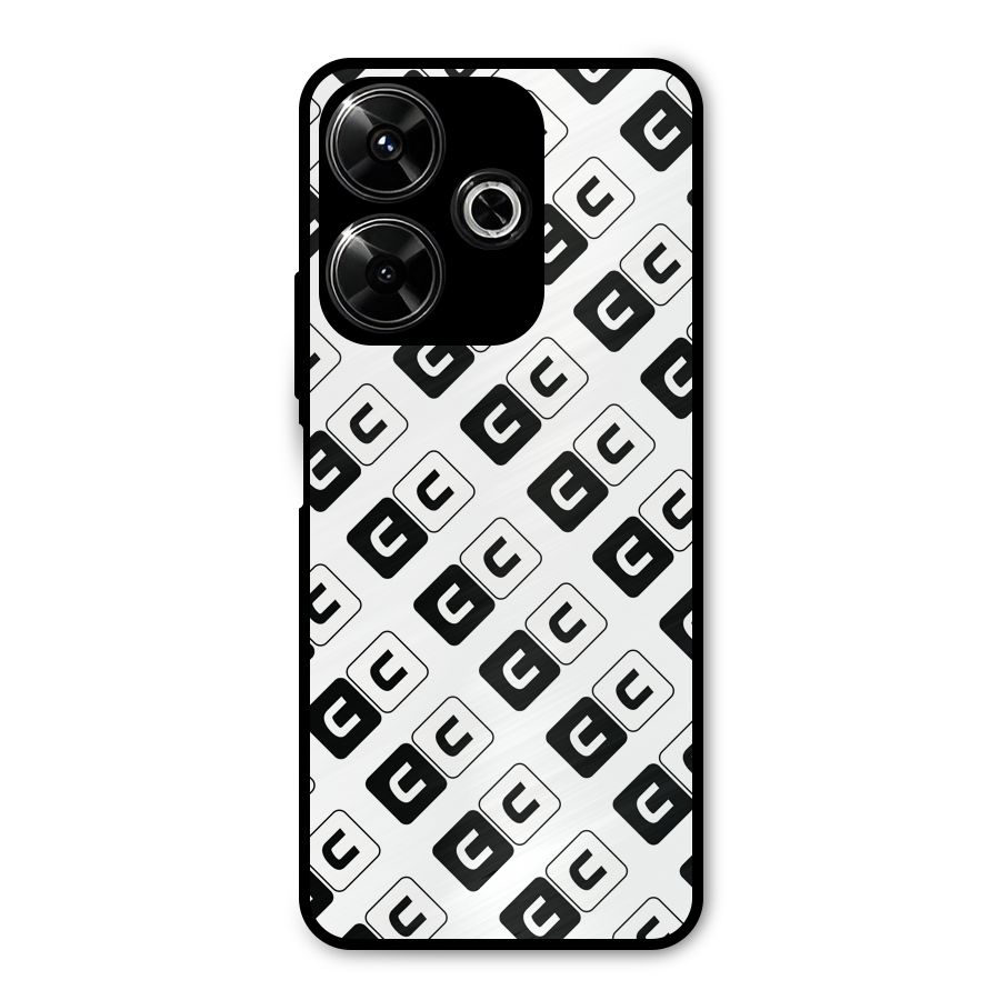 CoversCart Diagonal Banner Metal Back Case for Redmi 13 5G