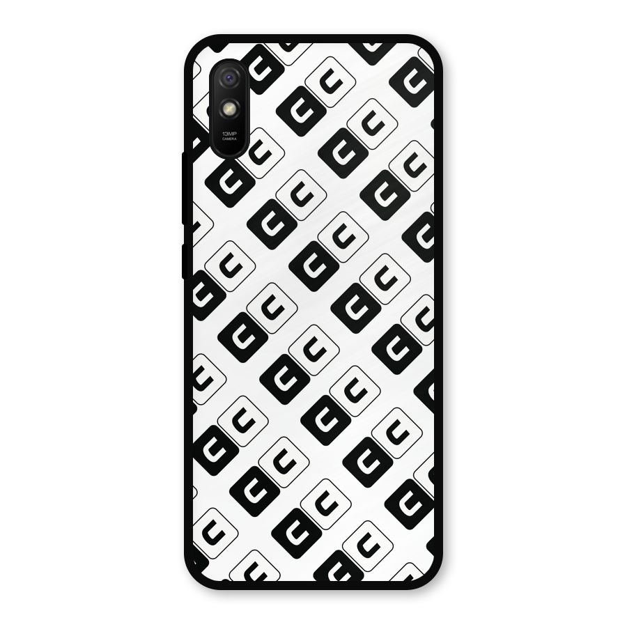 CoversCart Diagonal Banner Metal Back Case for Redmi 9i