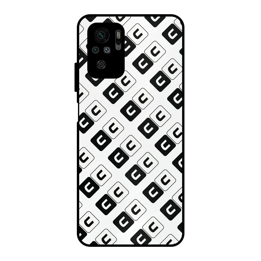 CoversCart Diagonal Banner Metal Back Case for Redmi Note 10S
