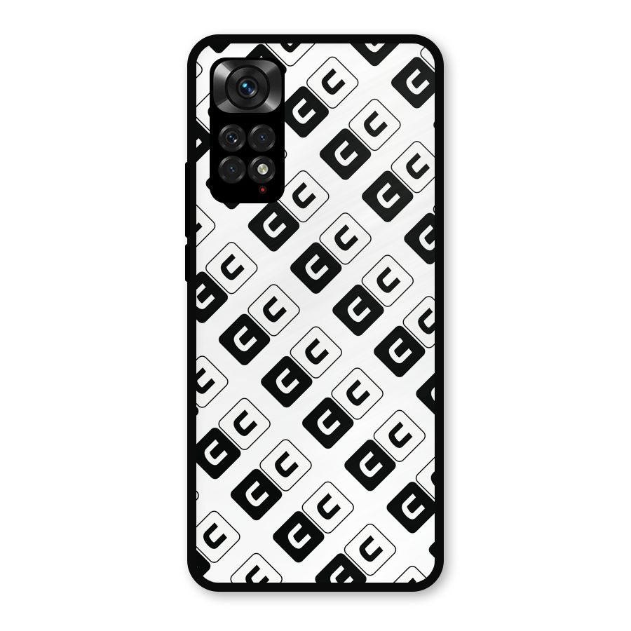 CoversCart Diagonal Banner Metal Back Case for Redmi Note 11