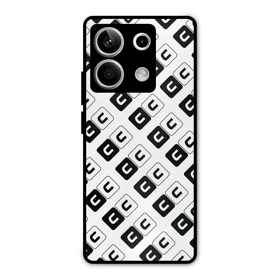 CoversCart Diagonal Banner Metal Back Case for Redmi Note 13 5G