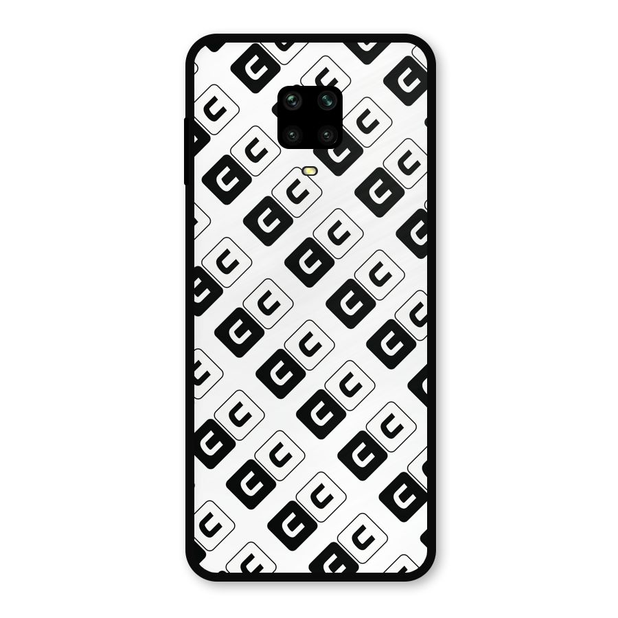 CoversCart Diagonal Banner Metal Back Case for Redmi Note 9 Pro Max
