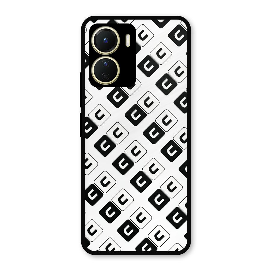 CoversCart Diagonal Banner Metal Back Case for Vivo T2x