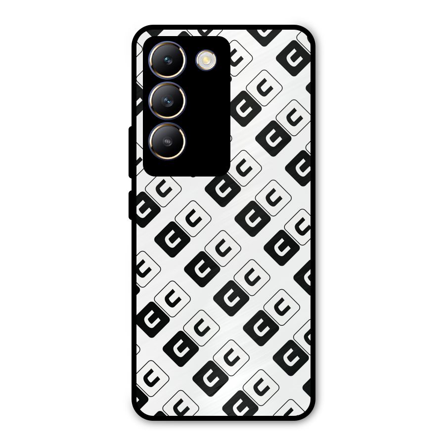 CoversCart Diagonal Banner Metal Back Case for Vivo T3 5G