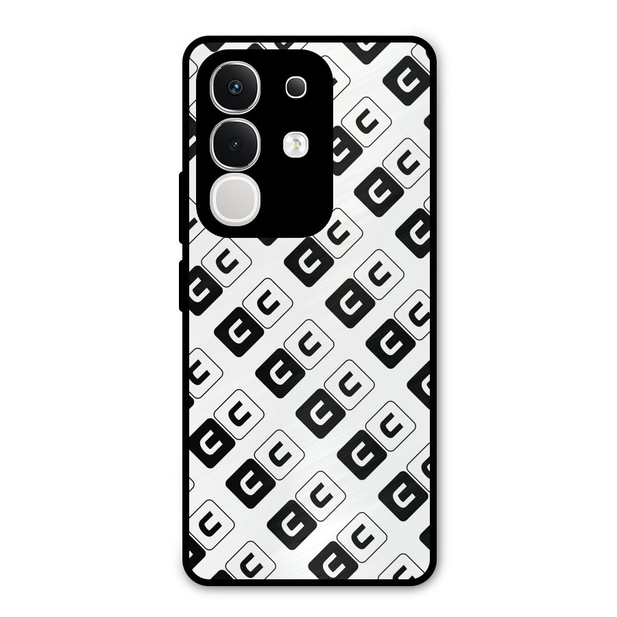 CoversCart Diagonal Banner Metal Back Case for Vivo T4x