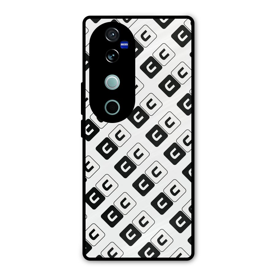 CoversCart Diagonal Banner Metal Back Case for Vivo V40