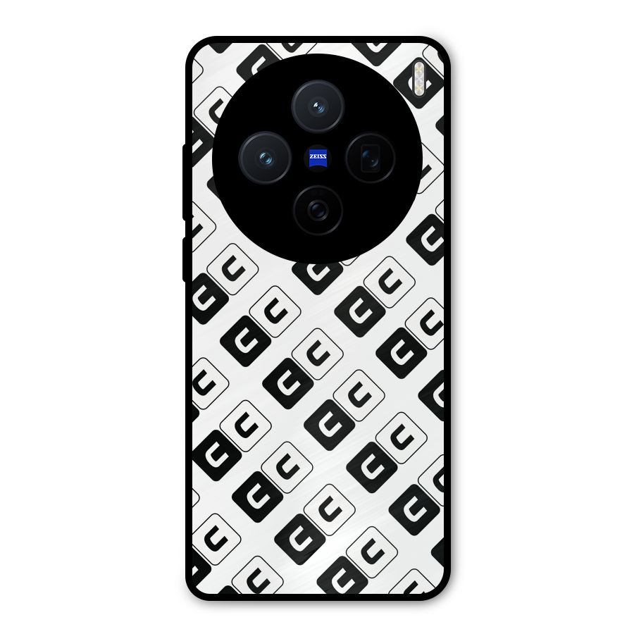CoversCart Diagonal Banner Metal Back Case for Vivo X200