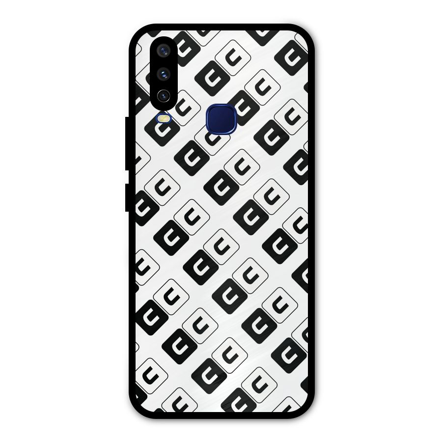 CoversCart Diagonal Banner Metal Back Case for Vivo Y12
