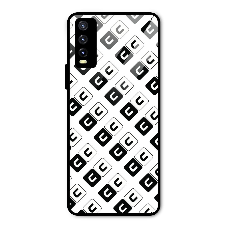 CoversCart Diagonal Banner Metal Back Case for Vivo Y20t