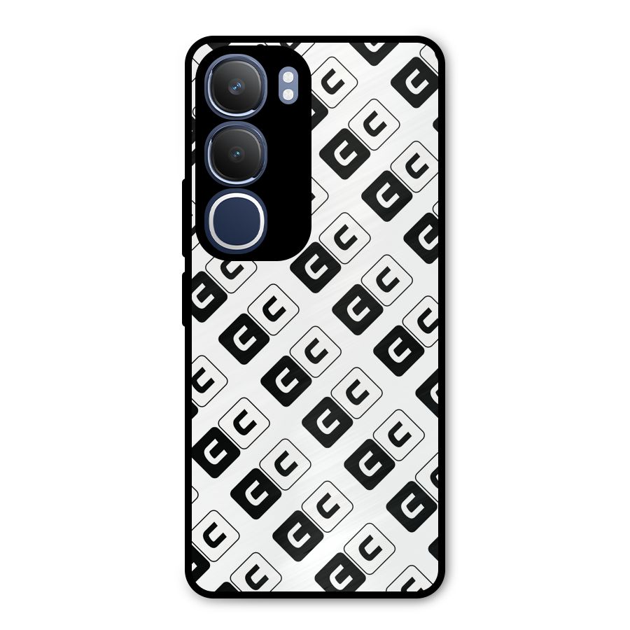 CoversCart Diagonal Banner Metal Back Case for Vivo Y29
