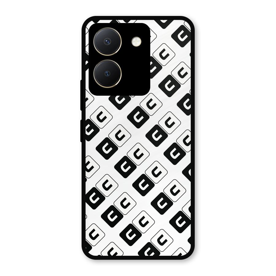 CoversCart Diagonal Banner Metal Back Case for Vivo Y36