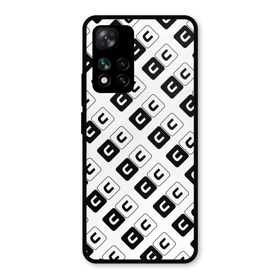 CoversCart Diagonal Banner Metal Back Case for Xiaomi 11i 5G