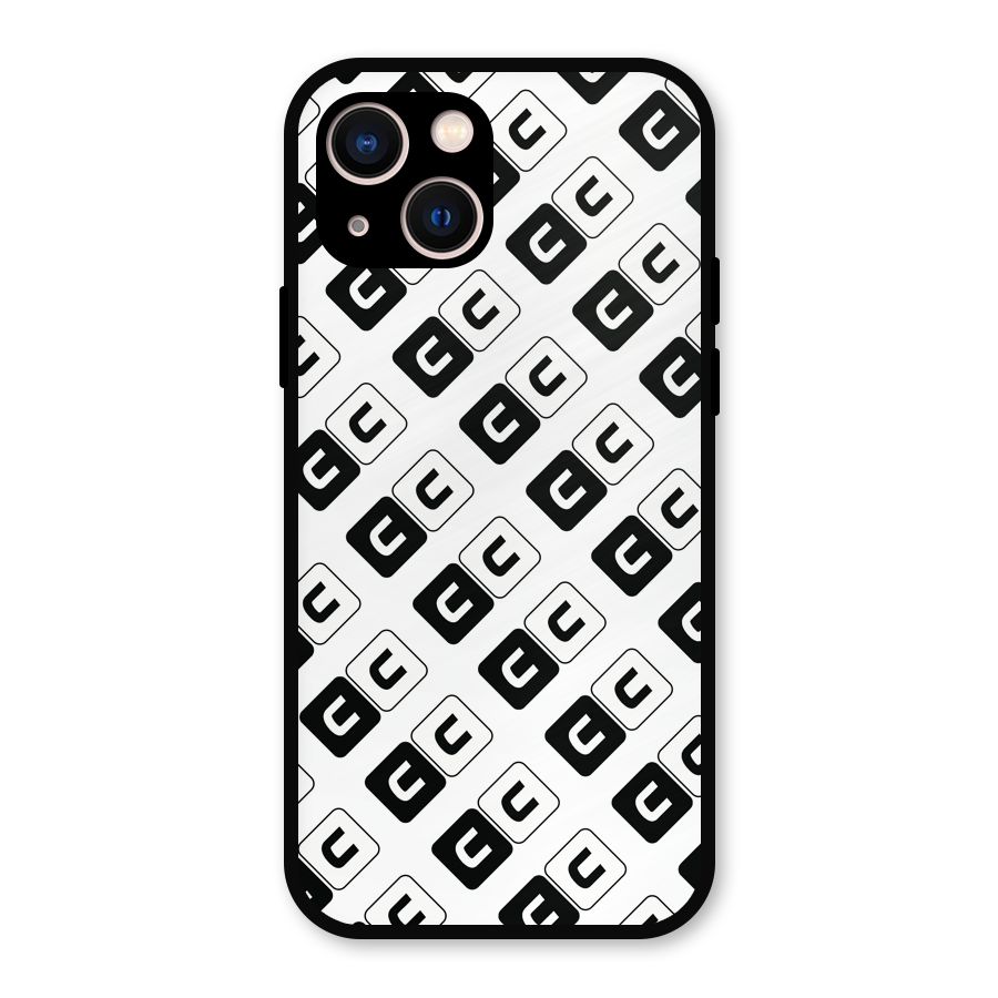 CoversCart Diagonal Banner Metal Back Case for iPhone 13