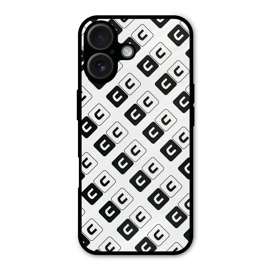 CoversCart Diagonal Banner Metal Back Case for iPhone 16