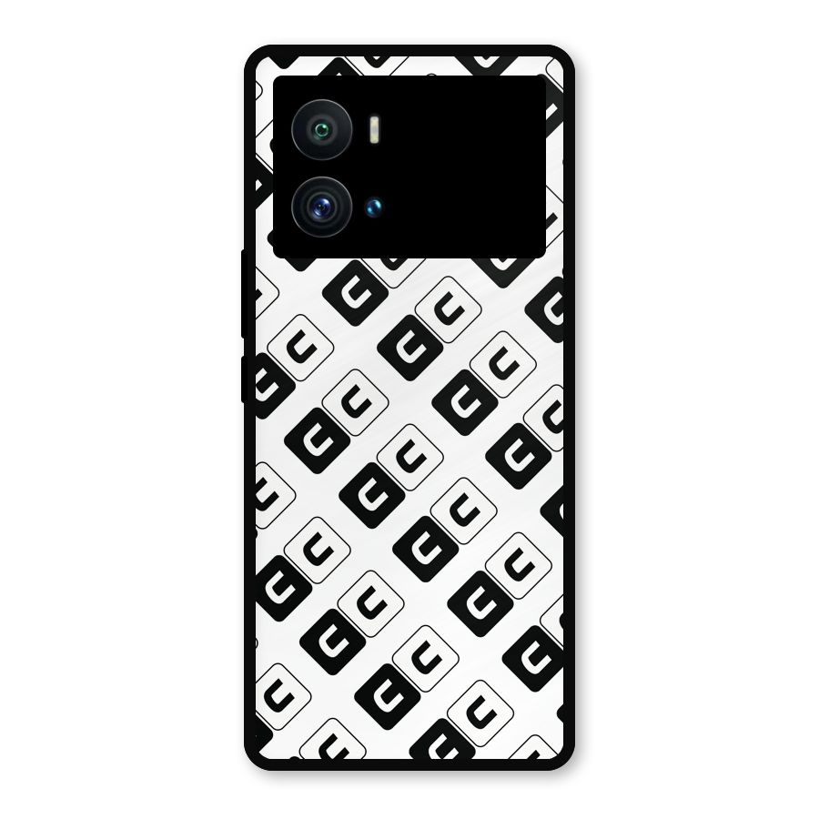 CoversCart Diagonal Banner Metal Back Case for iQOO 9 Pro