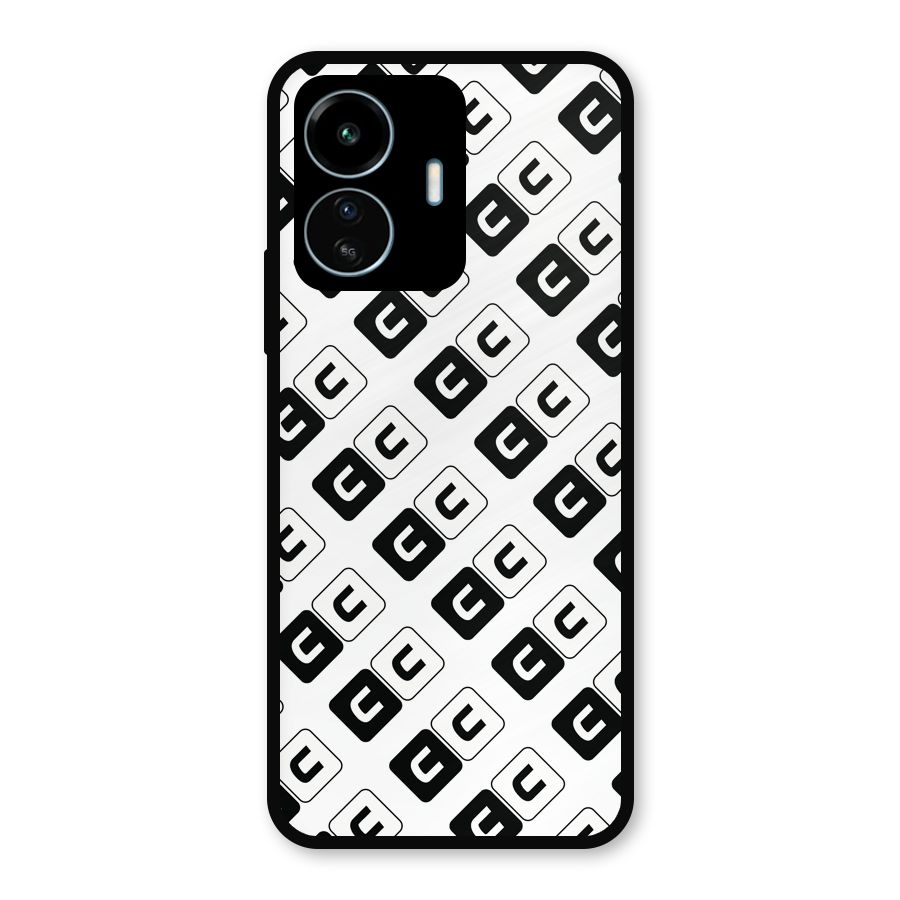 CoversCart Diagonal Banner Metal Back Case for vivo iQOO Z6 Lite 5G