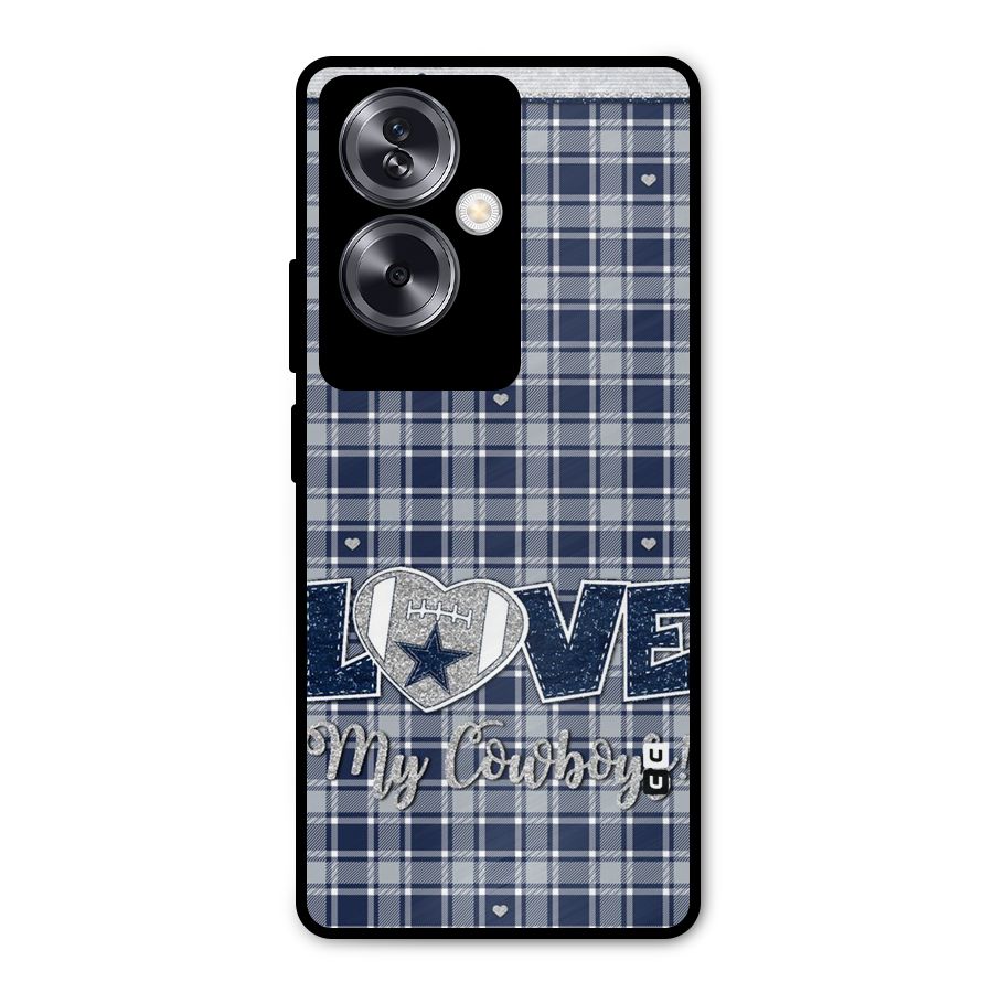 Cowboy Love Metal Back Case for Oppo A79 5G