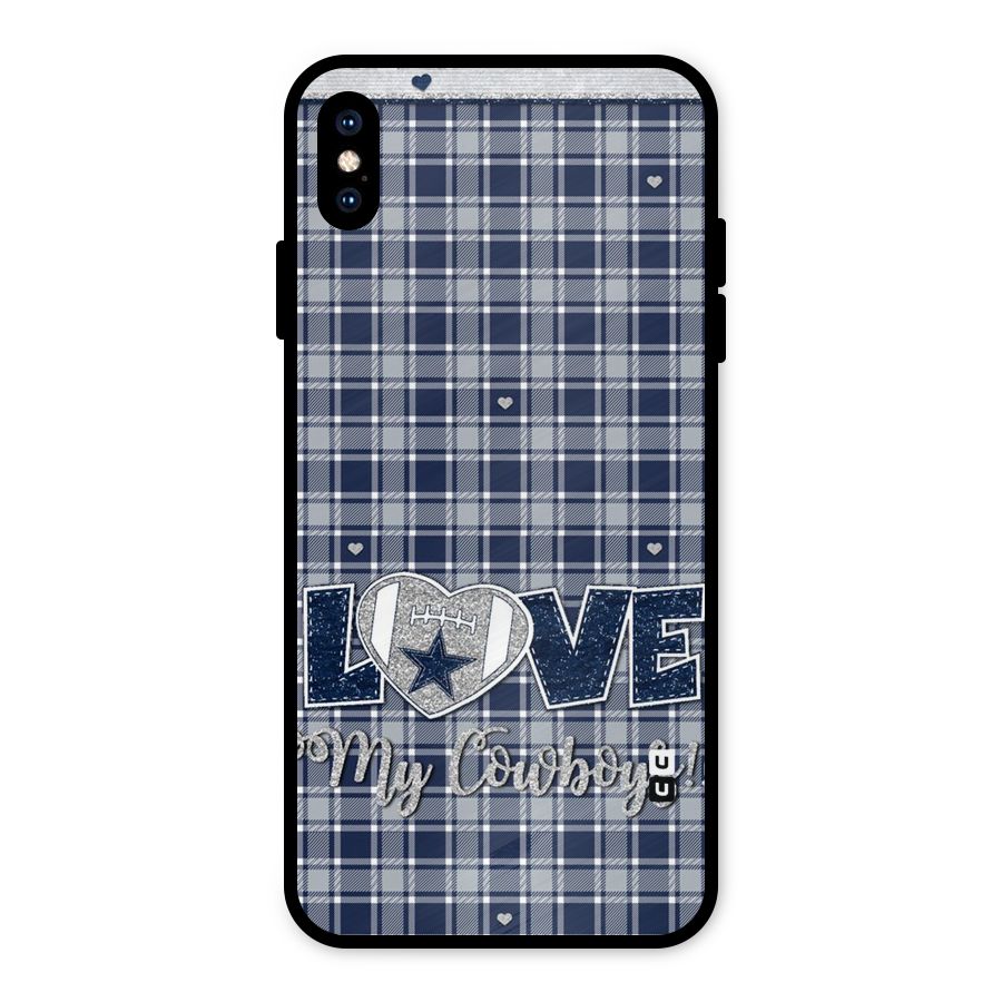 Cowboy Love Metal Back Case for iPhone XS Max