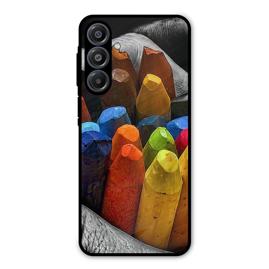 Crayons Beautiful Metal Back Case for Galaxy A16 5G