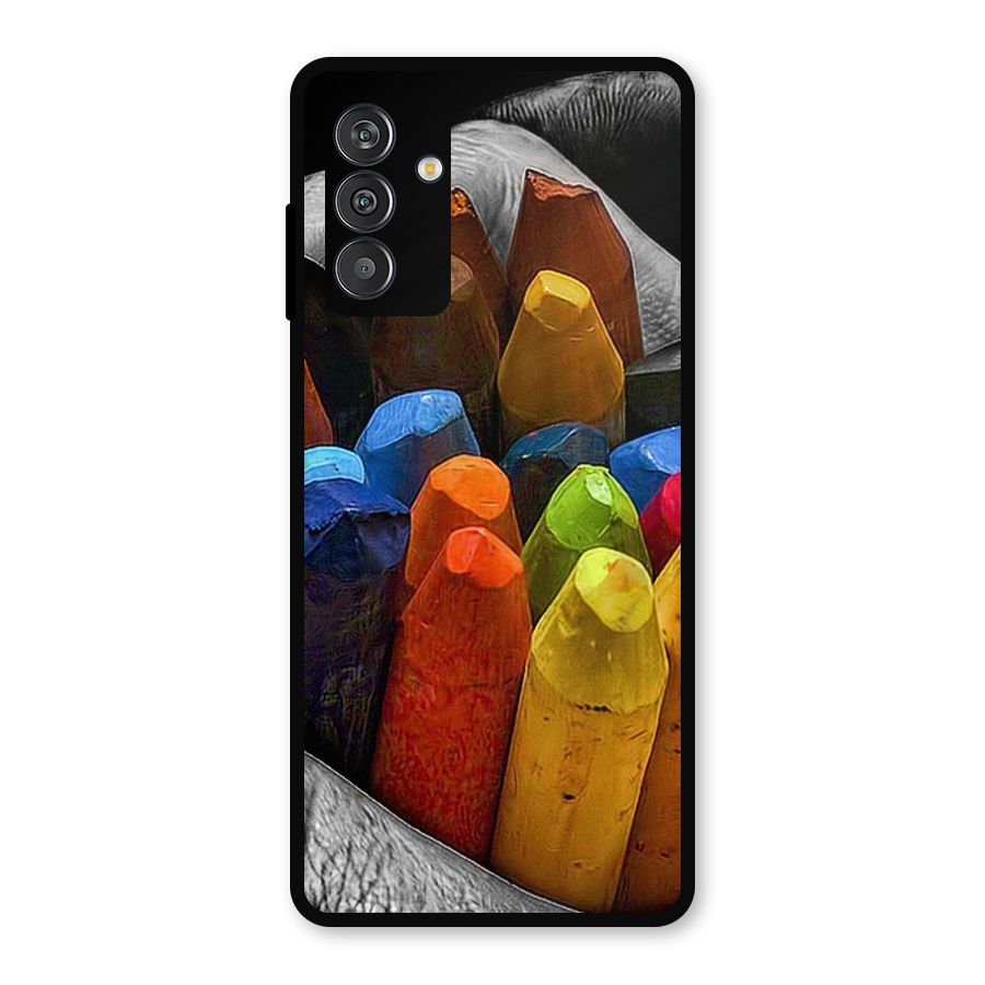 Crayons Beautiful Metal Back Case for Galaxy F13