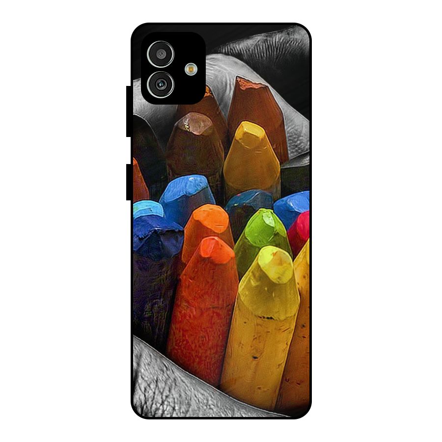 Crayons Beautiful Metal Back Case for Galaxy M13 5G