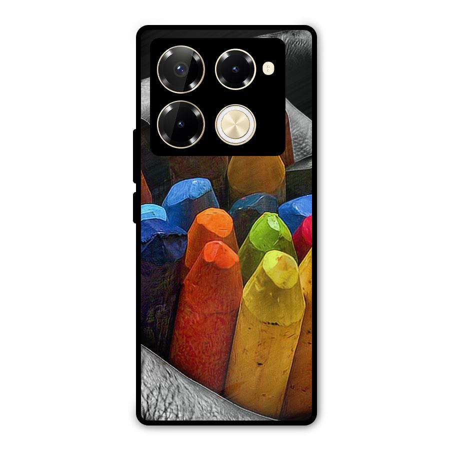 Crayons Beautiful Metal Back Case for Infinix Note 40 Pro