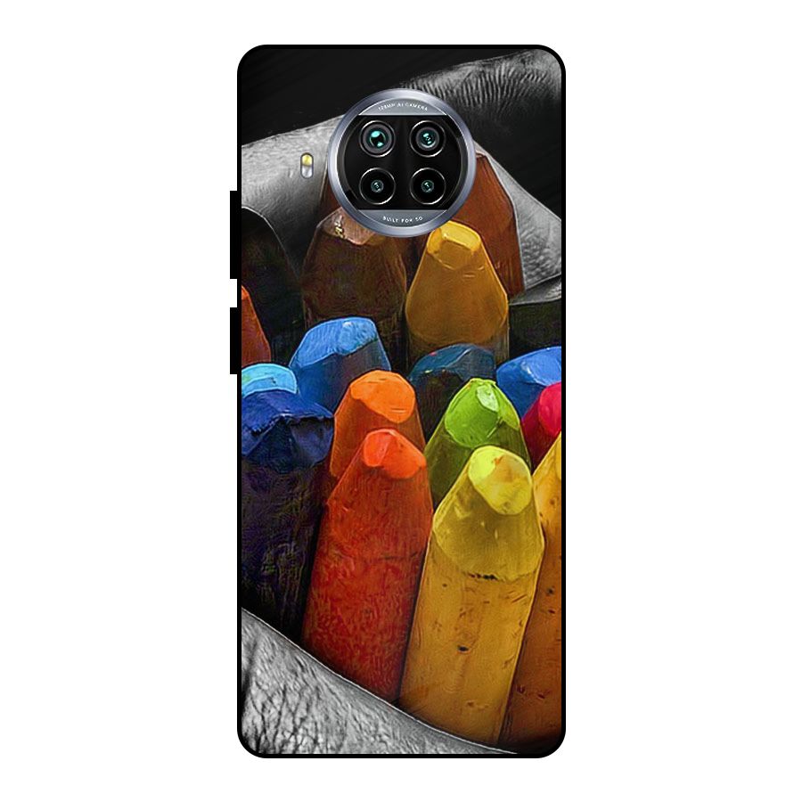 Crayons Beautiful Metal Back Case for Mi 10i