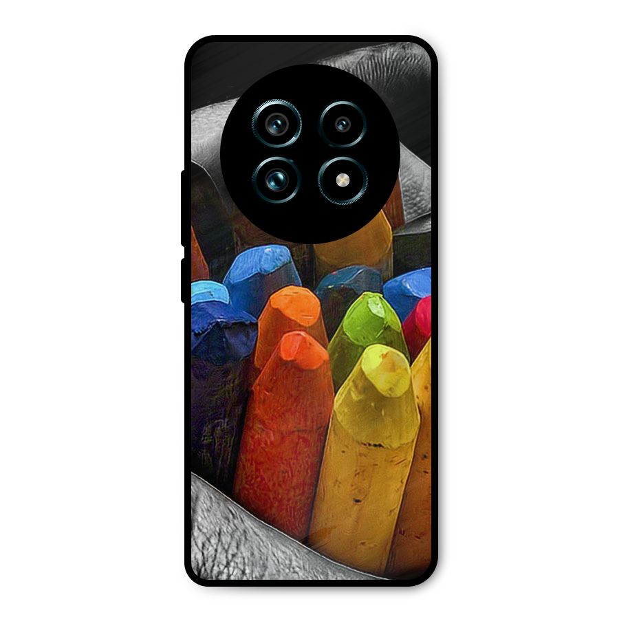 Crayons Beautiful Metal Back Case for Realme 13 Pro Plus