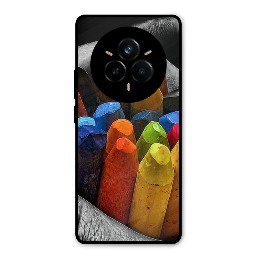 Crayons Beautiful Metal Back Case for Realme 14 Pro