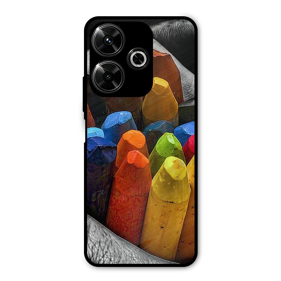 Crayons Beautiful Metal Back Case for Redmi 13 5G