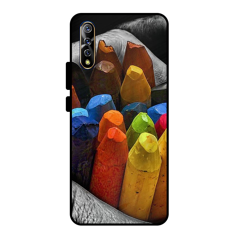 Crayons Beautiful Metal Back Case for Vivo S1