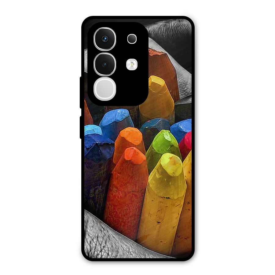 Crayons Beautiful Metal Back Case for Vivo T4x