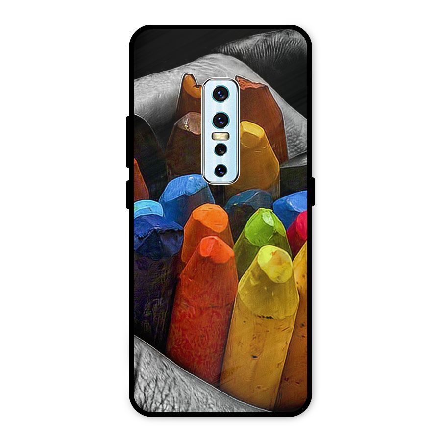 Crayons Beautiful Metal Back Case for Vivo V17 Pro