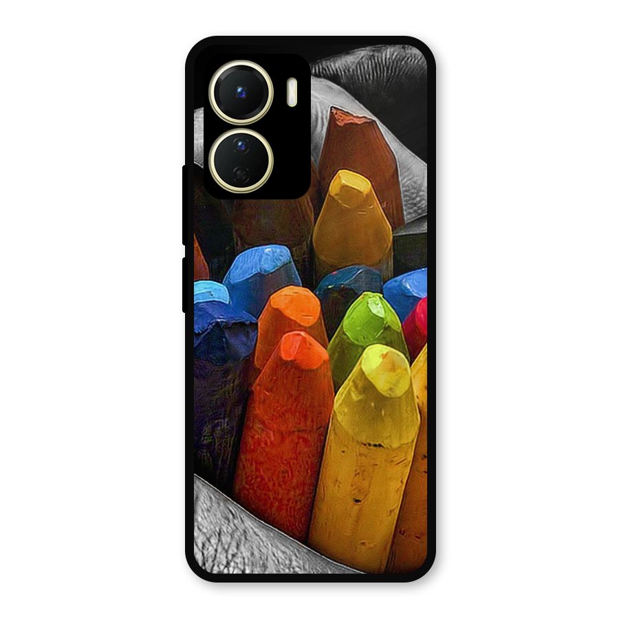 Crayons Beautiful Metal Back Case for Vivo Y16