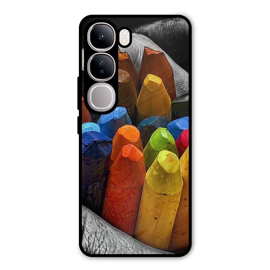 Crayons Beautiful Metal Back Case for Vivo Y300