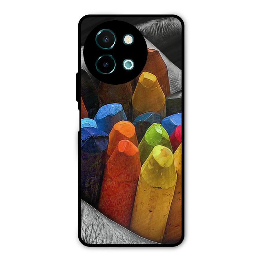 Crayons Beautiful Metal Back Case for Vivo Y58