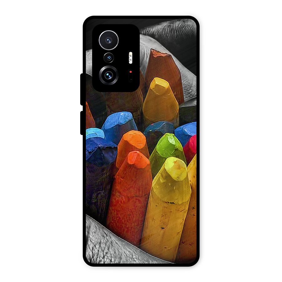 Crayons Beautiful Metal Back Case for Xiaomi 11T Pro