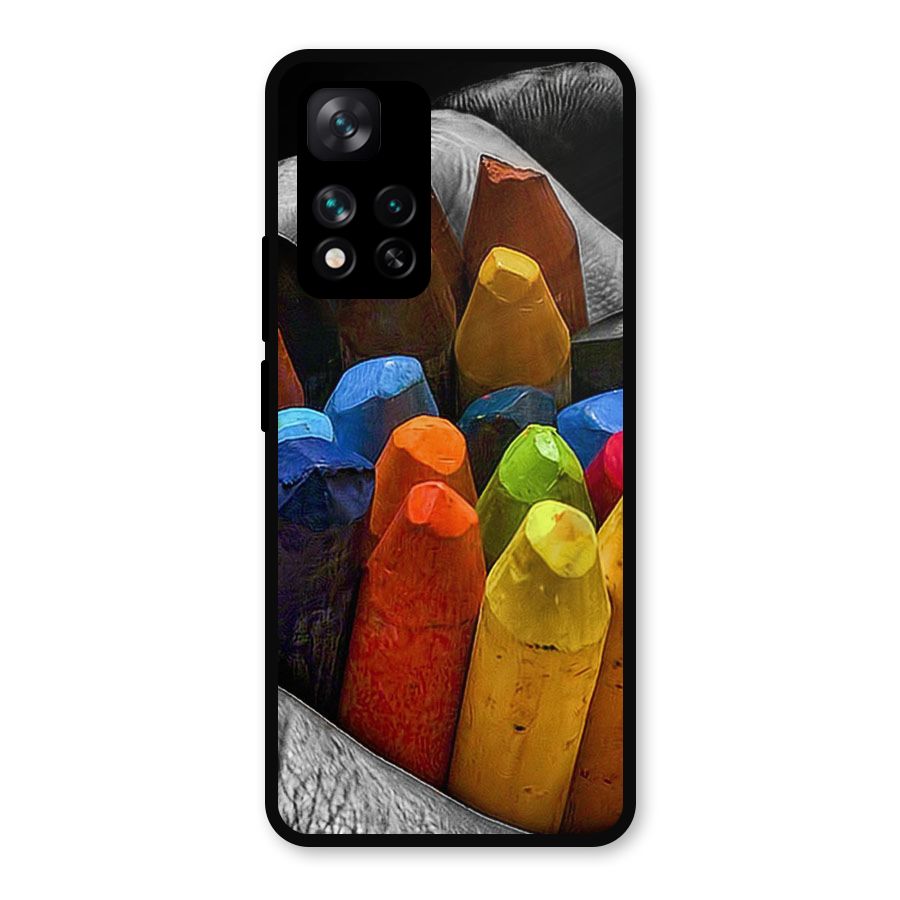 Crayons Beautiful Metal Back Case for Xiaomi 11i Hypercharge 5G