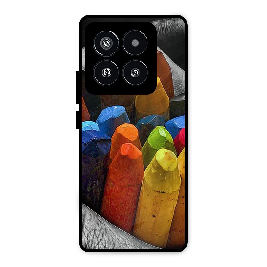 Crayons Beautiful Metal Back Case for Xiaomi 14 Pro