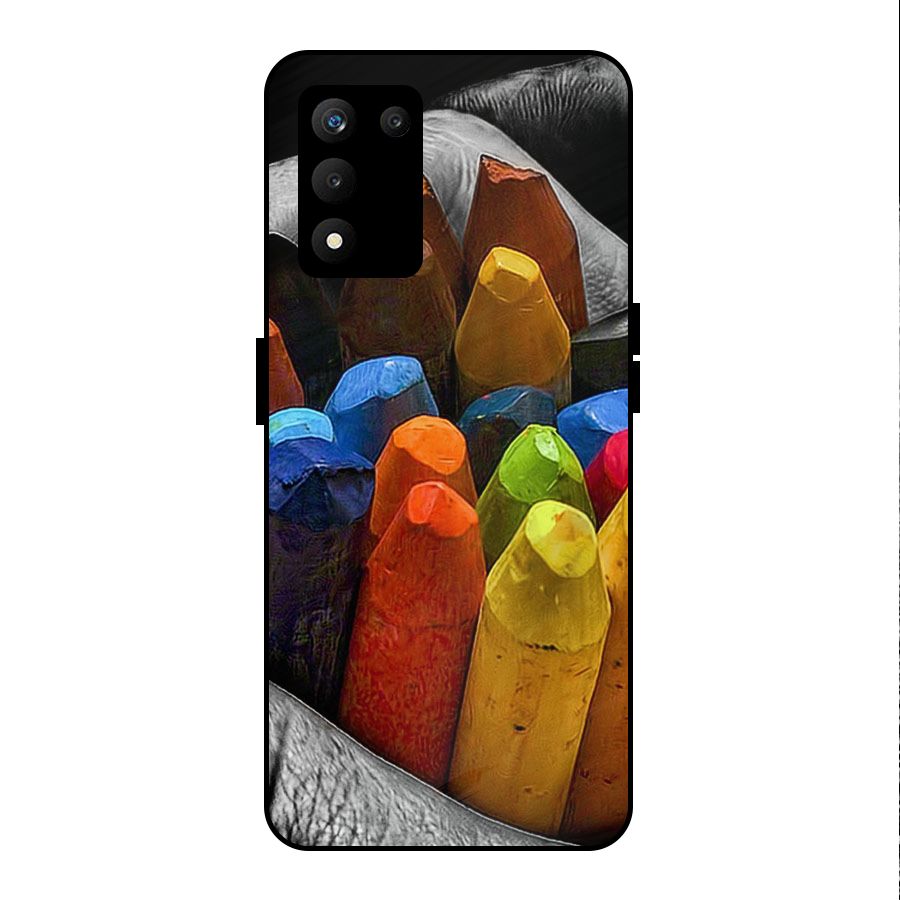 Crayons Beautiful Metal Back Case for realme 9 5G SE