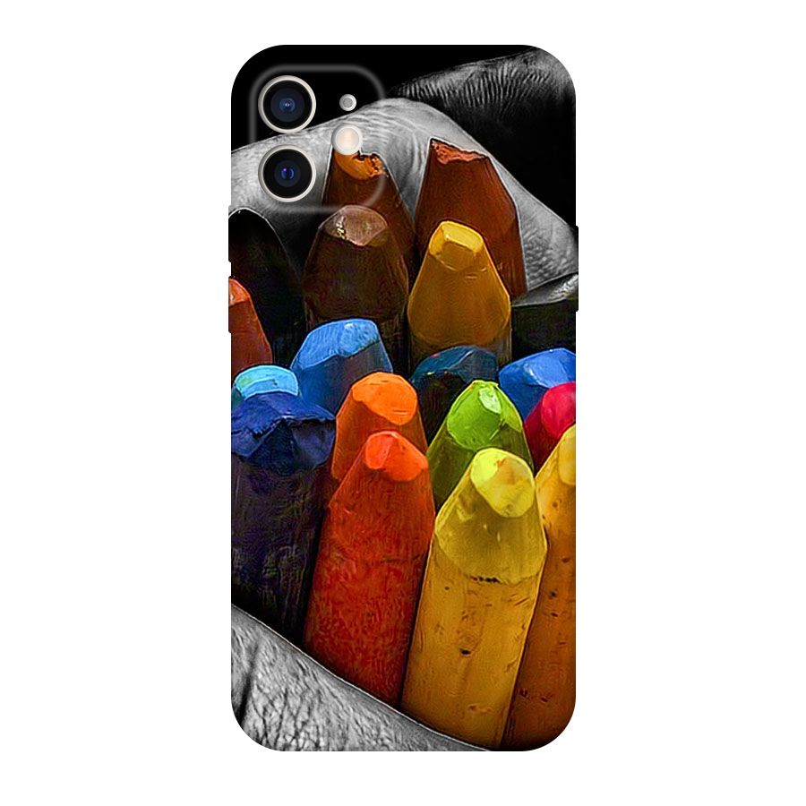 Crayons Beautiful Original Polycarbonate Back Case for iPhone 12